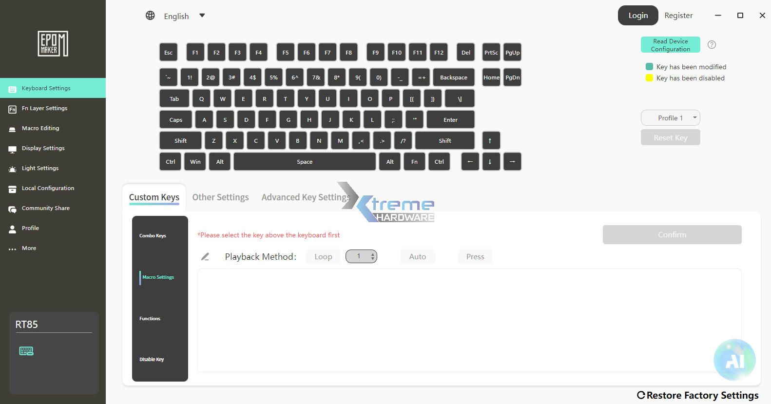 EPOMAKER RT85 software 2 fce45
