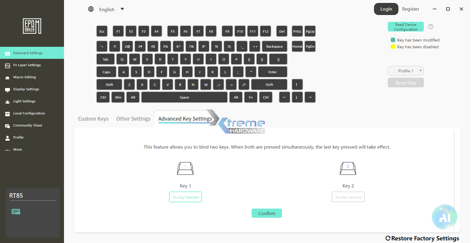 EPOMAKER RT85 software 6 567a6