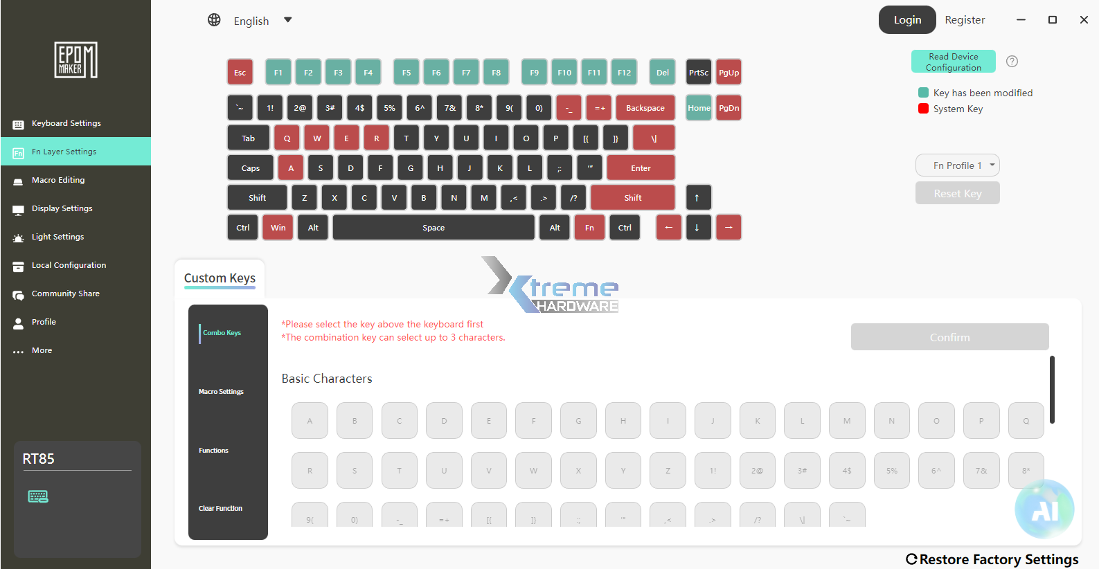 EPOMAKER RT85 software 7 404b6